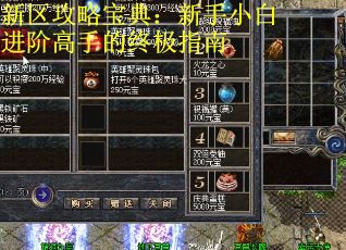 新区攻略宝典:新手小白进阶高手的终极指南 新区攻略宝典:新手小白进阶高手的终极指南