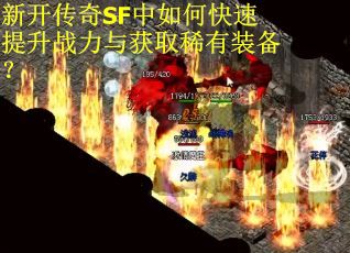 新开传奇SF中如何快速提升战力与获取稀有装备?