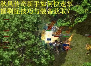 秋风传奇新手如何快速掌握刷怪技巧与装备获取?