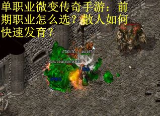 单职业微变传奇手游:前期职业怎么选?散人如何快速发育?