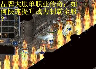 品牌大服单职业传奇:如何快速提升战力制霸全服? 品牌大服单职业传奇:如何快速提升战力制霸全服?