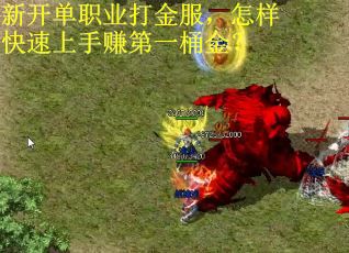 新开单职业打金服，怎样快速上手赚第一桶金？