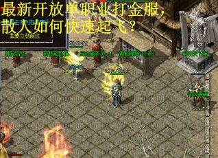 最新开放单职业打金服,散人如何快速起飞?